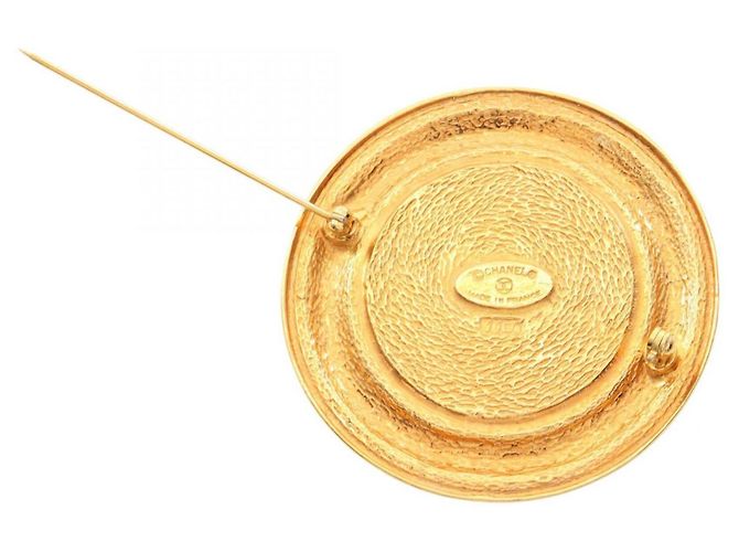 Spilla Logo Circle CAMBON di Chanel D'oro - vista 2