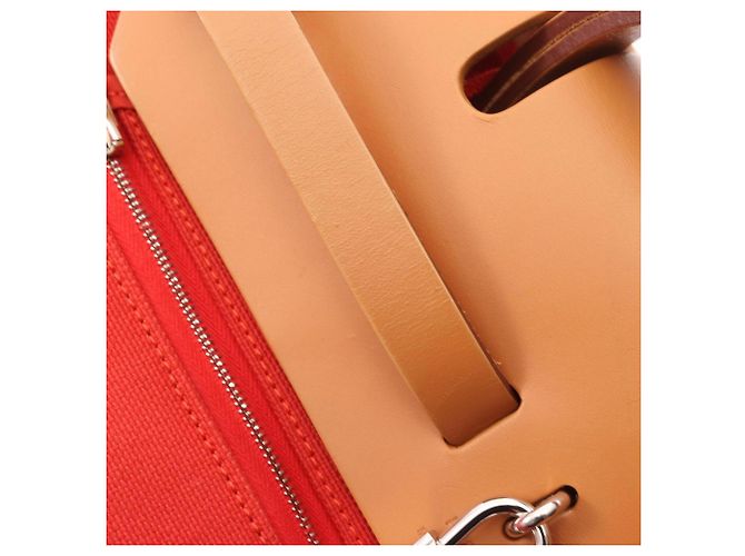 Hermès Hermes Herbag Zip PM 2-Way Handbag Brown Red - view 10