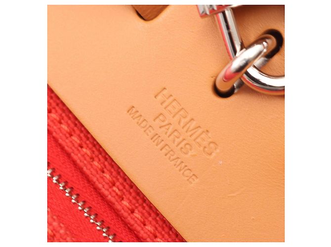 Hermès Hermes Herbag Zip PM 2-Way Handbag Brown Red - view 4
