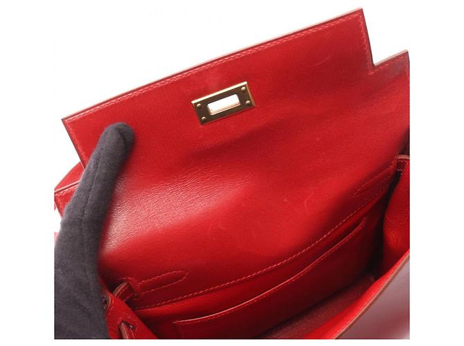 Hermès Zaino/Borsa Hermes Kelly Ad PM Rosso - vista 7