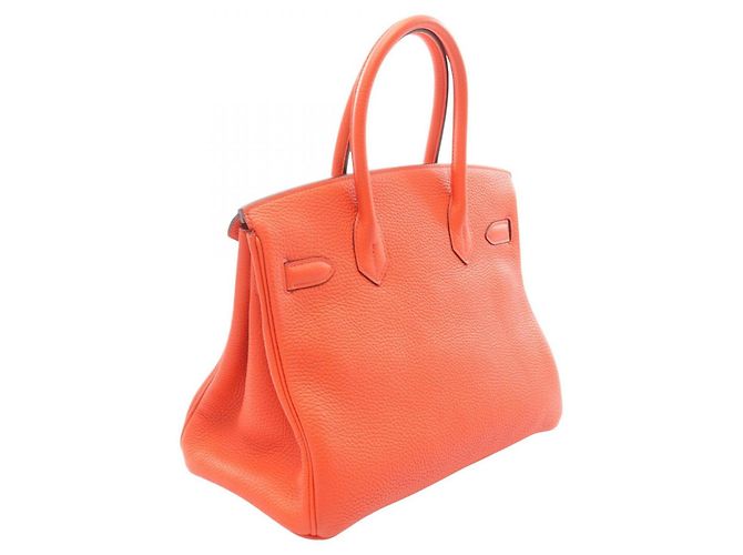 Hermès Birkin 30 Handtasche in Orange - Ansicht 2