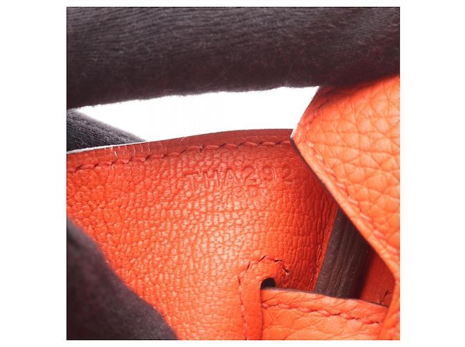Hermès Birkin 30 Handtasche in Orange - Ansicht 5