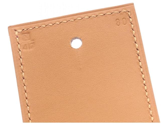 Hermès Collier de Chien Leder Gürtel Bordeaux - Ansicht 6