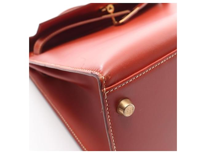 Borsa Hermès Kelly 32 marrone - vista 10