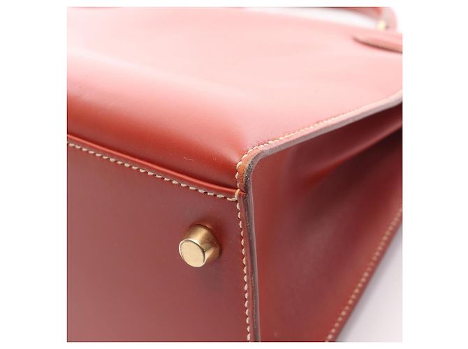 Borsa Hermès Kelly 32 marrone - vista 12