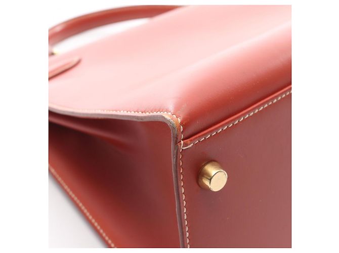 Borsa Hermès Kelly 32 marrone - vista 13