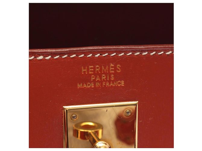 Borsa Hermès Kelly 32 marrone - vista 4