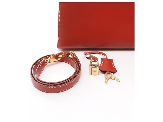 Borsa Hermès Kelly 32 marrone - vista 6