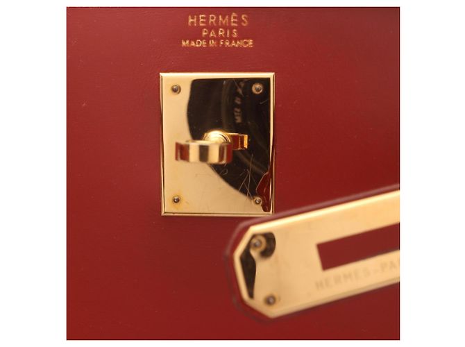 Borsa Hermès Kelly 32 marrone - vista 9