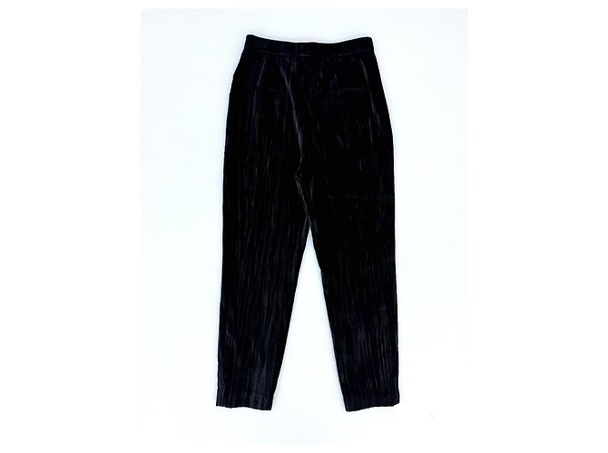 Pantalones Saint Laurent Terciopelo de Cristal Negro - vista 6