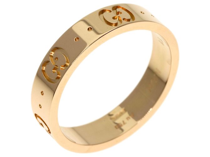 Anello Band Gucci Icon #11 in oro rosa 18K - vista 2