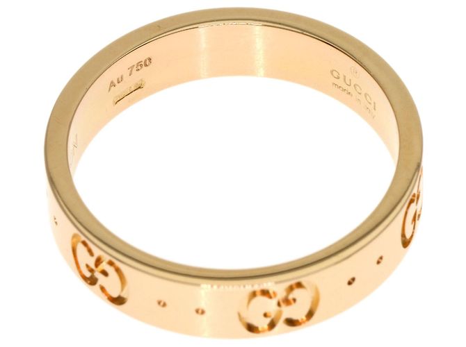 Anello Band Gucci Icon #11 in oro rosa 18K - vista 4