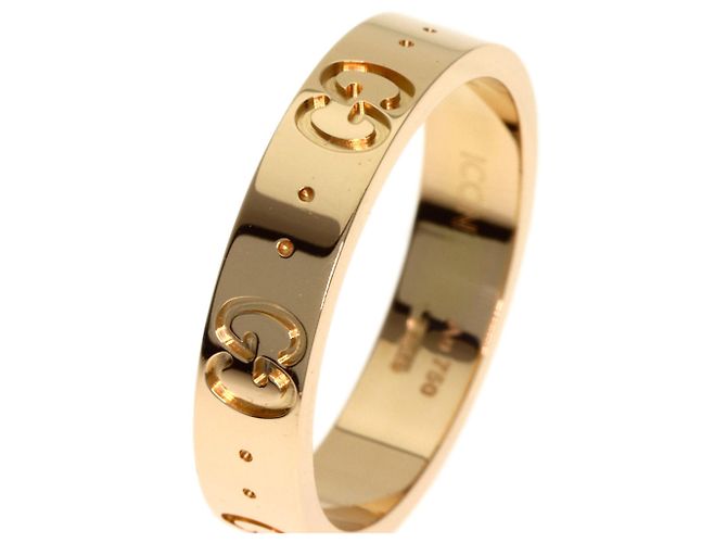 Anello Band Gucci Icon #11 in oro rosa 18K - vista 9
