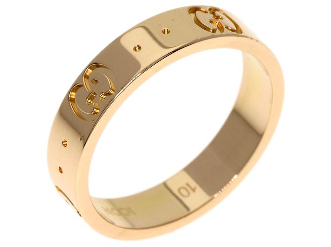 Anello Gucci Icon #10 in oro rosa 18K - vista 2