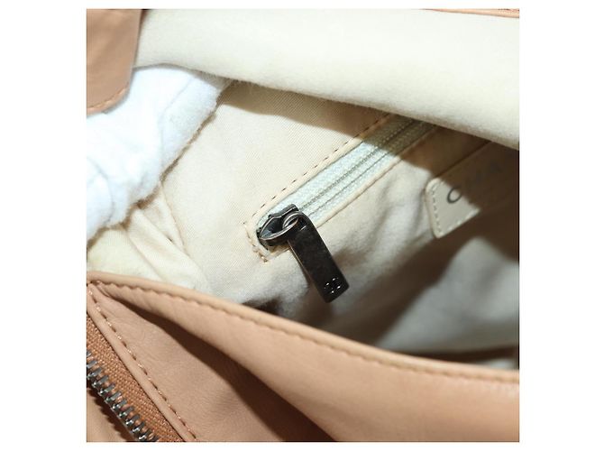 CHANEL Matelassé Rucksack aus Lammleder Beige Silber CC Auth 177984SAV - Ansicht 28