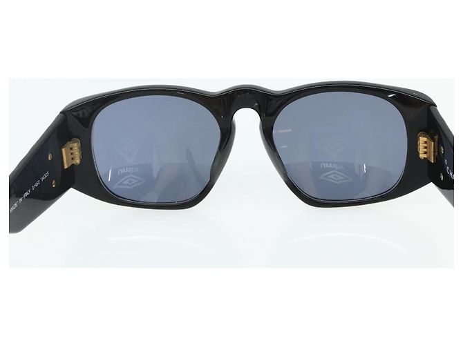 Occhiali da sole CHANEL in plastica Neri CC Auth YKZ400 Nero - vista 10