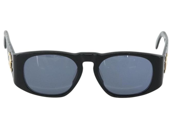 Occhiali da sole CHANEL in plastica Neri CC Auth YKZ400 Nero - vista 2