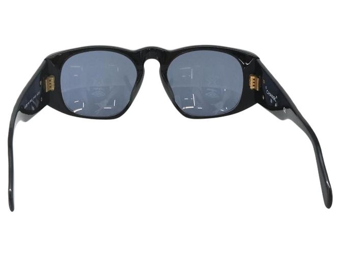 Occhiali da sole CHANEL in plastica Neri CC Auth YKZ400 Nero - vista 3