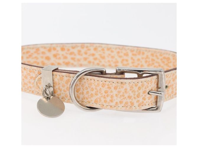 Hermès HERMES Collar Correa para Perro Cuero Naranja Plata LV Auth BA12490V - vista 5