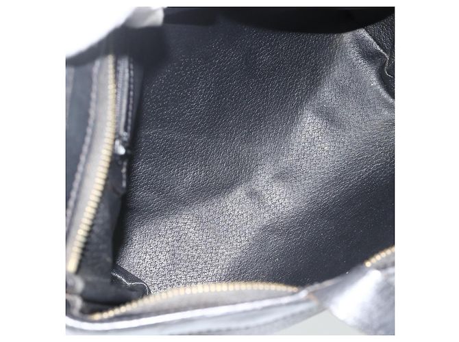 Céline Borsa a mano in tela Macadam CELINE in pelle PVC nera e oro Auth 178219A Nero D'oro - vista 11