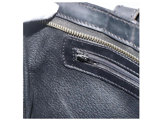 Céline Borsa a mano in tela Macadam CELINE in pelle PVC nera e oro Auth 178219A Nero D'oro - vista 20