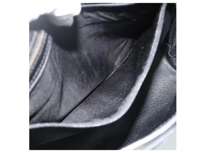 Céline Borsa a mano in tela Macadam CELINE in pelle PVC nera e oro Auth 178219A Nero D'oro - vista 21