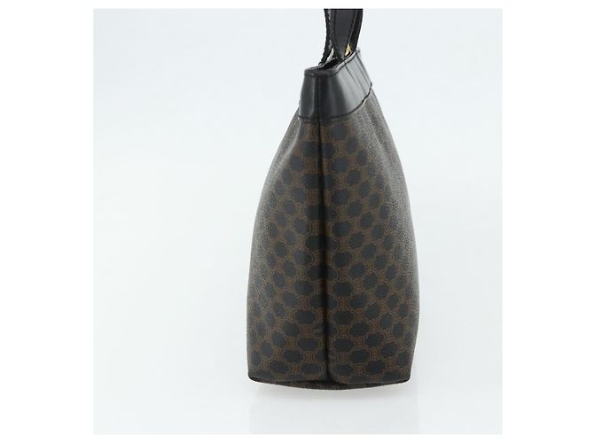 Céline Borsa a mano in tela Macadam CELINE in pelle PVC nera e oro Auth 178219A Nero D'oro - vista 4