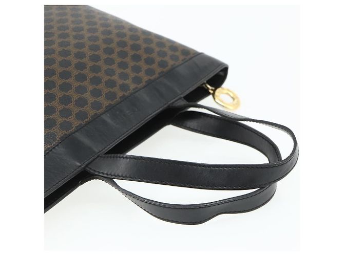 Céline Borsa a mano in tela Macadam CELINE in pelle PVC nera e oro Auth 178219A Nero D'oro - vista 7