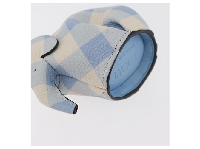 LOEWE Portachiavi Elefante in Pelle Azzurro Chiaro Auth 178998SAM Blu chiaro - vista 15