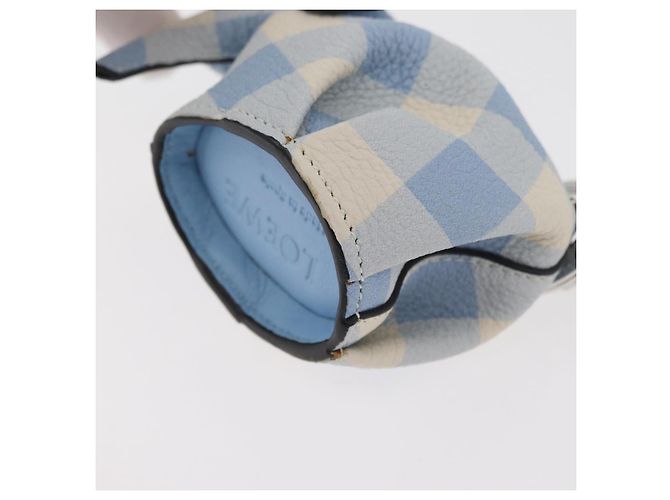 LOEWE Portachiavi Elefante in Pelle Azzurro Chiaro Auth 178998SAM Blu chiaro - vista 16