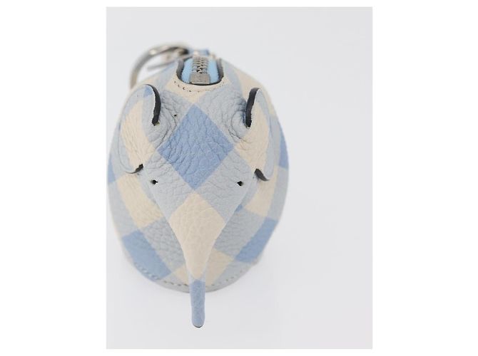 LOEWE Portachiavi Elefante in Pelle Azzurro Chiaro Auth 178998SAM Blu chiaro - vista 3
