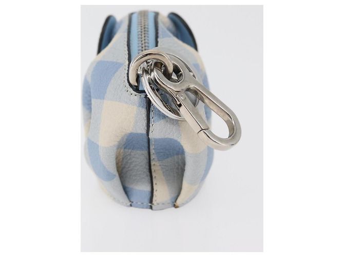LOEWE Portachiavi Elefante in Pelle Azzurro Chiaro Auth 178998SAM Blu chiaro - vista 4