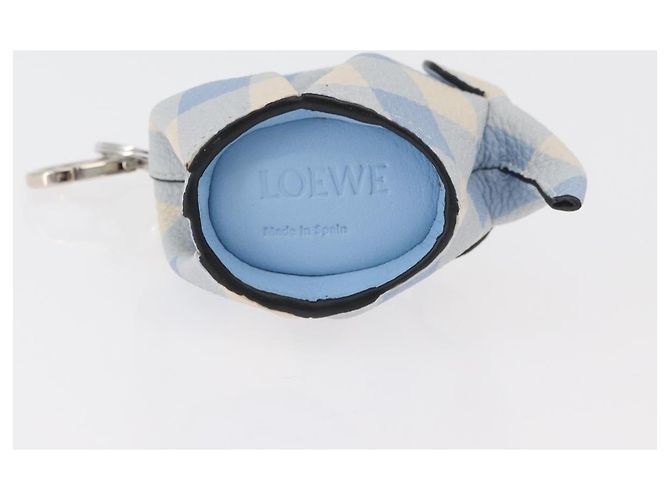 LOEWE Portachiavi Elefante in Pelle Azzurro Chiaro Auth 178998SAM Blu chiaro - vista 7