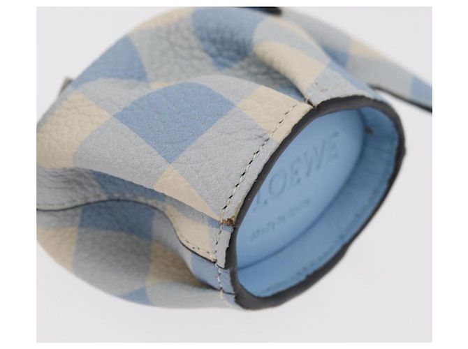 LOEWE Portachiavi Elefante in Pelle Azzurro Chiaro Auth 178998SAM Blu chiaro - vista 8