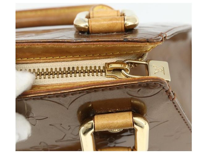 LOUIS VUITTON Borsa Forsyth Monogram Vernis Bronzo M91113 LV Auth bs34944 - vista 10