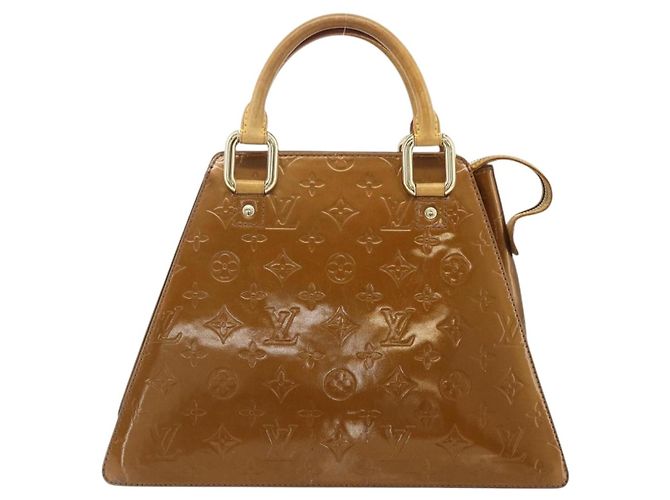 LOUIS VUITTON Borsa Forsyth Monogram Vernis Bronzo M91113 LV Auth bs34944 - vista 13