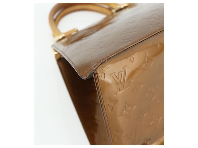 LOUIS VUITTON Borsa Forsyth Monogram Vernis Bronzo M91113 LV Auth bs34944 - vista 14