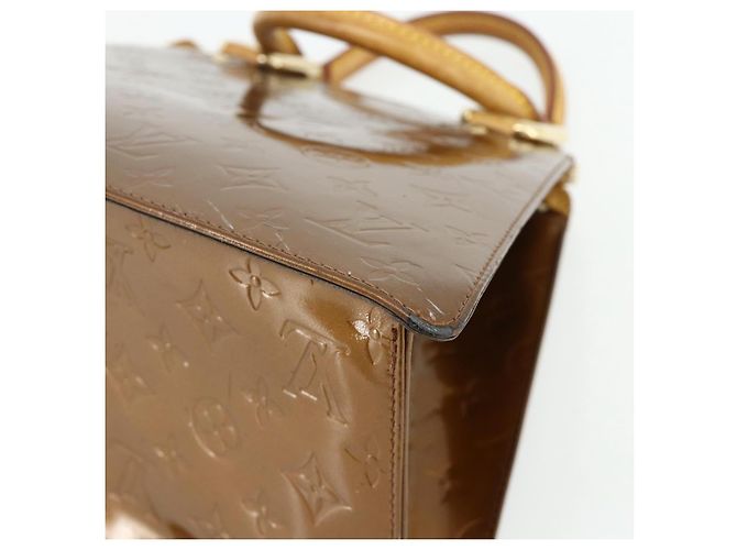 LOUIS VUITTON Borsa Forsyth Monogram Vernis Bronzo M91113 LV Auth bs34944 - vista 15