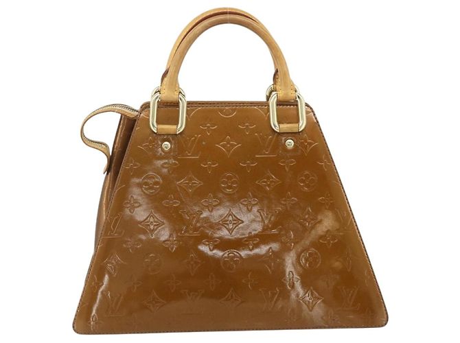 LOUIS VUITTON Borsa Forsyth Monogram Vernis Bronzo M91113 LV Auth bs34944 - vista 2