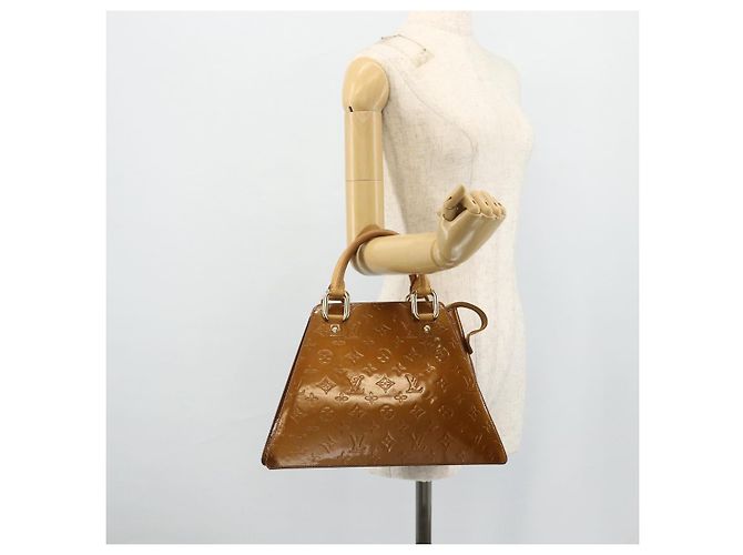 LOUIS VUITTON Borsa Forsyth Monogram Vernis Bronzo M91113 LV Auth bs34944 - vista 21