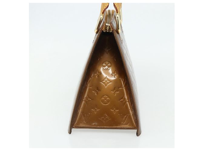 LOUIS VUITTON Borsa Forsyth Monogram Vernis Bronzo M91113 LV Auth bs34944 - vista 3