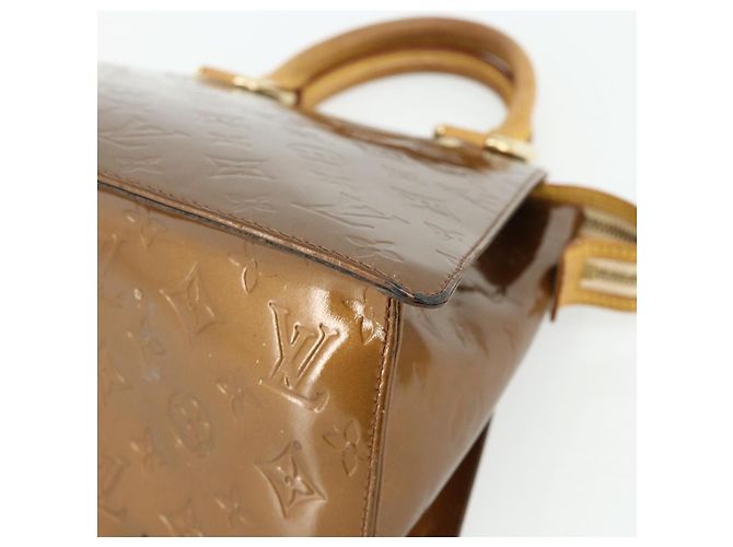 LOUIS VUITTON Borsa Forsyth Monogram Vernis Bronzo M91113 LV Auth bs34944 - vista 9