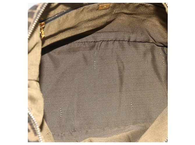 Bolso de mano de lona Zucca FENDI negro y marrón Auth bs34936 Castaño - vista 11