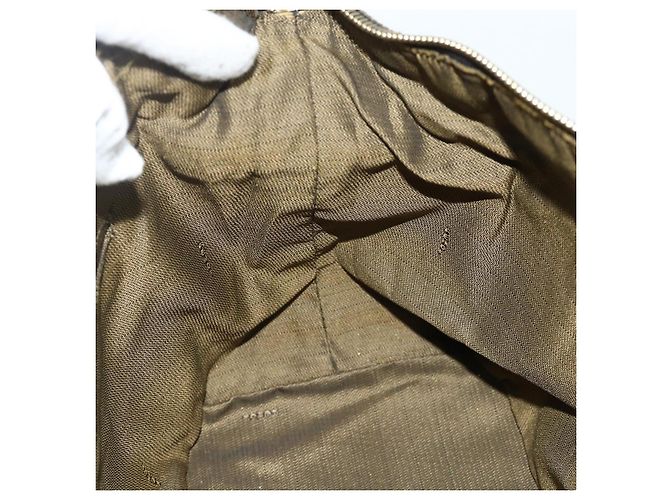 Bolso de mano de lona Zucca FENDI negro y marrón Auth bs34936 Castaño - vista 18