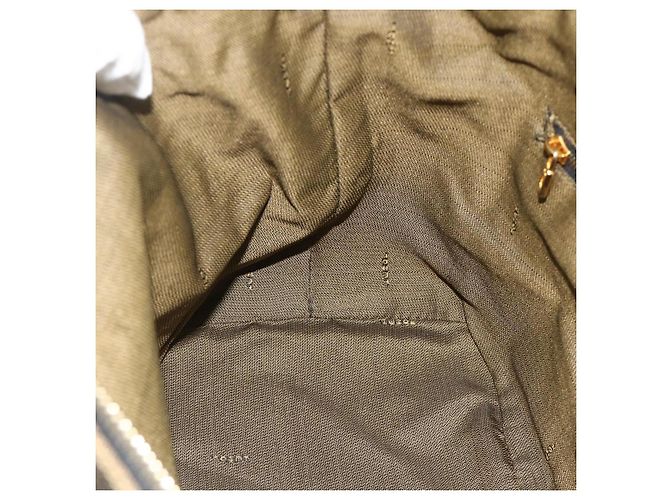Bolso de mano de lona Zucca FENDI negro y marrón Auth bs34936 Castaño - vista 19