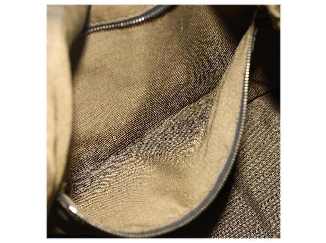 Bolso de mano de lona Zucca FENDI negro y marrón Auth bs34936 Castaño - vista 21