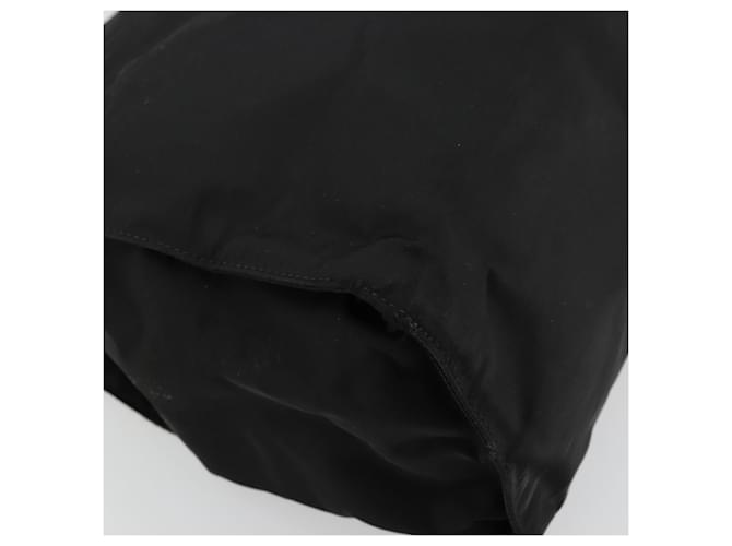 PRADA Borsa a mano con catena in nylon nero e oro Auth bs34582 D'oro - vista 16