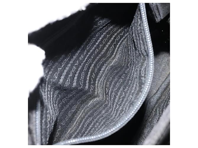 PRADA Borsa a mano con catena in nylon nero e oro Auth bs34582 D'oro - vista 21