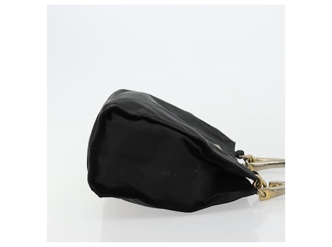 PRADA Borsa a mano con catena in nylon nero e oro Auth bs34582 D'oro - vista 3