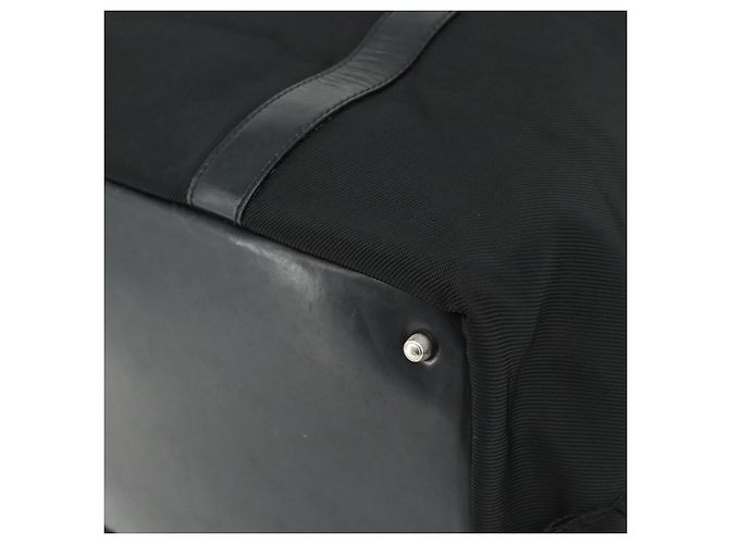 Borsa a mano in nylon nero e argento Gucci Bamboo 002 2854 0412 5 Auth bs34591 - vista 10